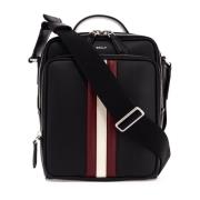 Bally Mythos Läder Crossbody Väska Black, Herr