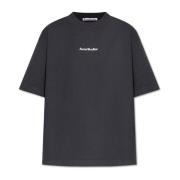 Acne Studios T-shirt med logotyp Black, Dam