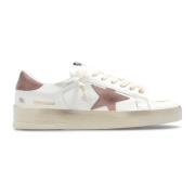 Golden Goose Sneakers Stardan Med Delad Krage White, Dam