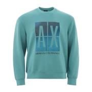 Armani Exchange Stilig Modal Sweater Green, Herr