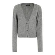 Roberto Collina Boucle English Cardigan Gray, Dam