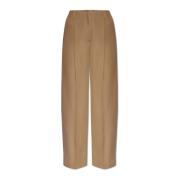 Acne Studios Veckad-frambyxor Beige, Dam