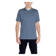 Calvin Klein Bomull Herr T-shirt Polo Kollektion Gray, Herr