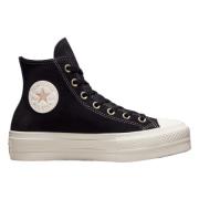 Converse Chuck Taylor All Star Lift Boots Black, Dam