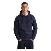 Gant Hoodie Hoodie Blue, Herr