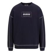 Guess Alger Hoodie Blue, Dam