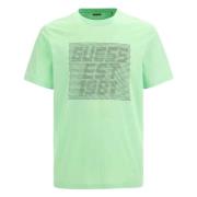 Guess Sherad Cn T-Shirt Green, Herr