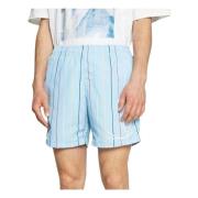 Karl Kani Signatur Pinstripe Shorts Blue, Herr