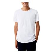 Lacoste Klassisk Crew Neck 3P T-shirt White, Herr