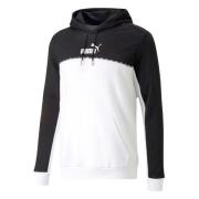 Puma ESS Block x Tape Hoodie White, Herr