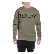 Replay Hoodie Green, Herr