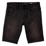 Volcom Løser Denim Shorts Black, Herr