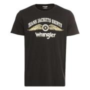 Wrangler T-shirt Black, Herr