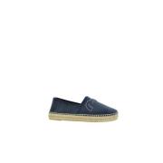 Carolina Herrera Svarta Läder Insignia Espadriller Black, Dam