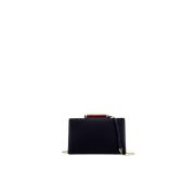 Carolina Herrera Scala Insignia Läder Clutch Black, Dam