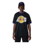 New Era Nba Team Logo Mesh Os Tee Los Angeles Lakers T-shirt Black, He...