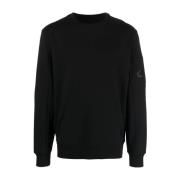 C.p. Company Logo Lens Patch Sweatshirt Black, Herr