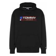 Tommy Jeans Hoodie Black, Herr