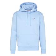 Tommy Jeans Vanlig Fleece Hoodie Blue, Herr