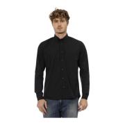 Baldinini Button-down kort krage skjorta Melody Black, Herr