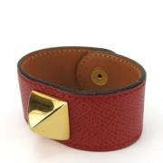 Hermès Vintage Pre-owned Tyg armband Red, Dam