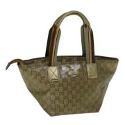 Gucci Vintage Pre-owned Canvas totevskor Brown, Dam