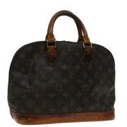 Louis Vuitton Vintage Pre-owned Canvas handvskor Brown, Dam