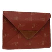 Louis Vuitton Vintage Pre-owned Laeder kuvertvskor Red, Dam