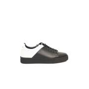 Cerruti 1881 Svart och vit läder sneakers Black, Herr