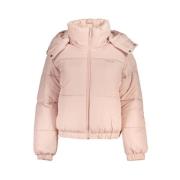 Fila Rosa Polyester Huva Jacka med Fickor Pink, Dam