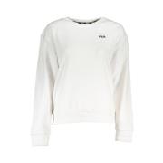 Fila Vit Bomullströja Broderad Logotyp White, Dam