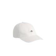 Gant Vit Unisex Shield Cap Huvudbonad White, Herr