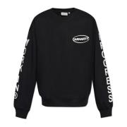 Carhartt Wip Sweatshirt med tryckt logotyp Black, Herr