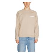 Napapijri Herr Sweatshirt Höst/Vinter Kollektion Beige, Herr