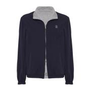 Brunello Cucinelli Elegant Kappor Kollektion Blue, Herr