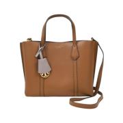 Tory Burch Brun Läder Liten Väska Perry Brown, Dam