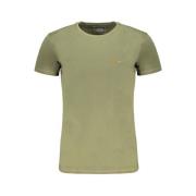 Aeronautica Militare Grön Bomull T-shirt med Print Logo Green, Herr