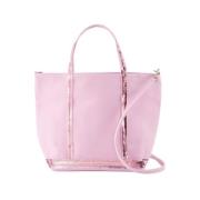 Vanessa Bruno Rosa Bomull Shopper Väska med Strass Pink, Dam