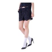 Silvian Heach Sangallo Shorts med Elastisk Midja Black, Dam