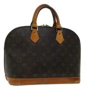 Louis Vuitton Vintage Pre-owned Canvas handvskor Brown, Dam