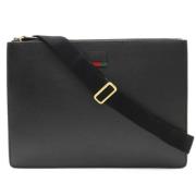 Gucci Vintage Pre-owned Canvas kuvertvskor Black, Dam