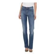 Kocca Denim Flare Leg Byxor Blå Blue, Dam