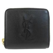 Yves Saint Laurent Vintage Pre-owned Laeder plnbcker Black, Dam