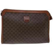 Celine Vintage Pre-owned Laeder kuvertvskor Brown, Dam