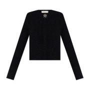 Blumarine Kofta med dekorativ avslutning. Black, Dam