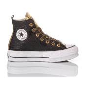 Converse Handgjorda Svart Guld Sneakers Black, Dam