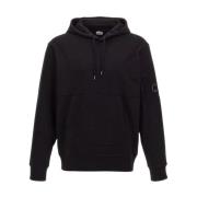 C.p. Company Diagonal Raised Fleece Hoodie Black, Herr