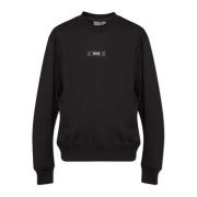 Versace Jeans Couture Sweatshirt med logotyp Black, Herr