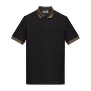 Versace Jeans Couture Polo med logotyp Black, Herr