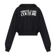 Versace Jeans Couture Sweatshirt med Logo Black, Dam